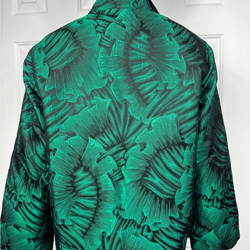 Caroline rose Elegant Green embroidered Women's Jacket K-31 - Picture 6 of 14